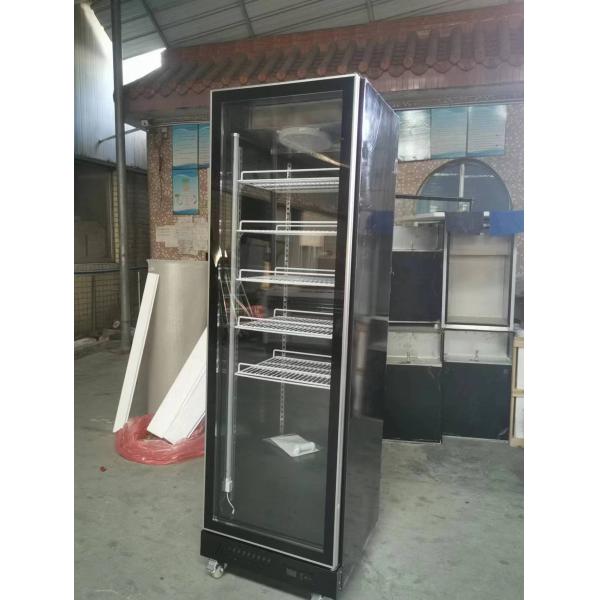 R290 Single Door Upright Fridge Commercial Beverage Display Refrigerator