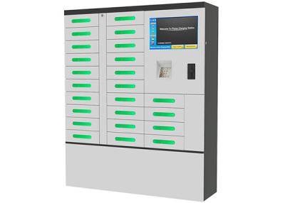 19 polegadas touch screen LCD estações de carregamento de telemóvel controle remoto público cor branca
