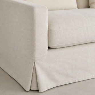 Transitional High-Back 3-Seater Slipcovered Sofa  SF-005