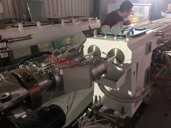 Plastic CPVC Electric Conduit Pipe Production Line PVC Dual Pipe Extruder Machine