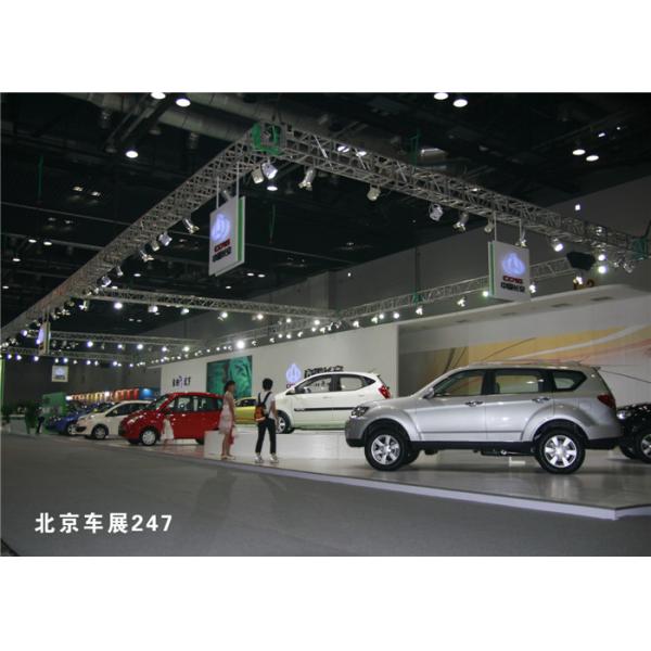 Ферменная конструкция серебряного на открытом воздухе автосалона выставки складывая материал алюминия 50 * 4мм