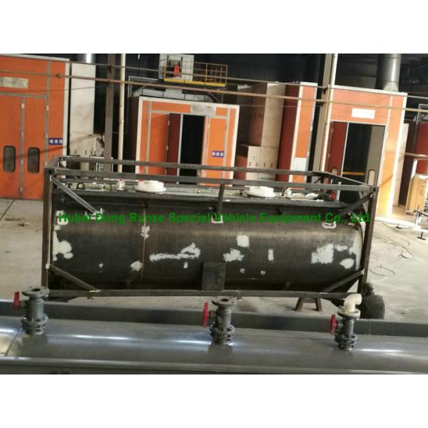 Chemical 20ft Tank Container For High Corrosive Hydrochloric Acid , Sodium Hypochlorite