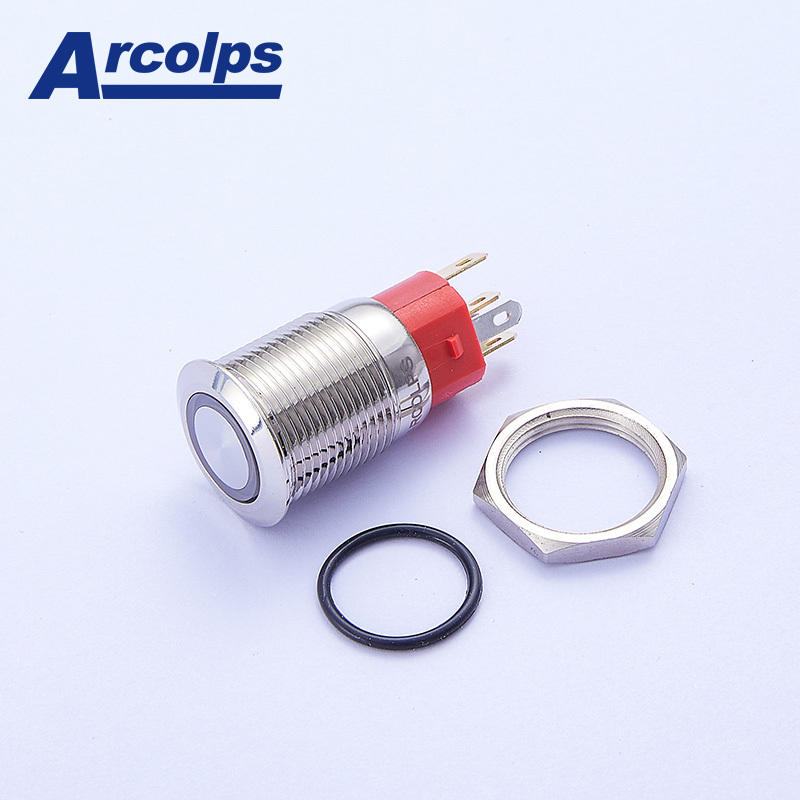 Arcolps 10mm Push Button Switch 1NO1NC 2NO2NC LED On Off Switch