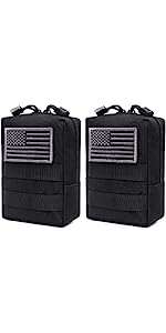 Sports Water Bottles Pouch Bag, Tactical Drawstring Molle Water Bottle Holder Portable Travel Tactical Hydration