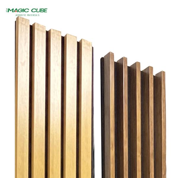 Eco Friendly Living Room Acoustic Wood Slat Panels White With Modern Design