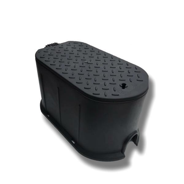 Caja de medidor de agua SMC duradera 187x330mm, resistente a los rayos UV, ligera