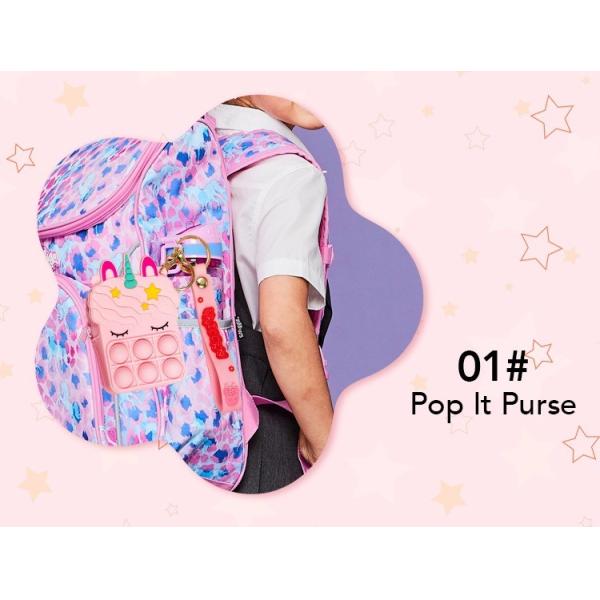 Customization Kids Makeup Kit Makeup Toys For 5 Year Olds With Pop It Purse