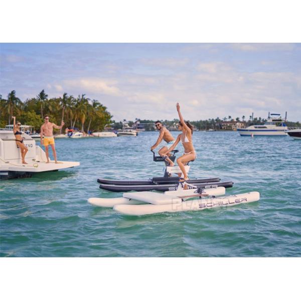 PVC Inflatable Sea Banana Pontoon Boat Tube For Floating Water Bike