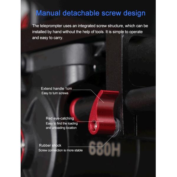 24-дюймовый телепромптер с 300-нитовым монитором яркости и пультом дистанционного управления