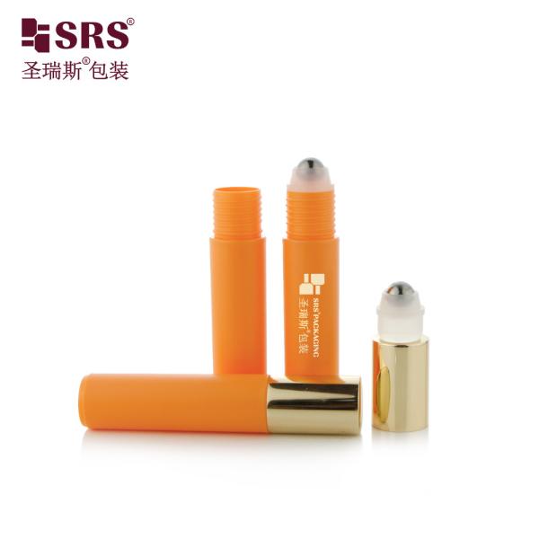 RPA-10ML Injection Custom Color Glossy Frosted Plastic PP PCR Roller Steel Ball Eye Serum Massage Bottle Container