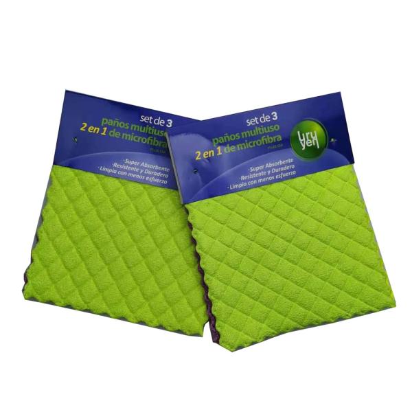 Губка полотенца блюда кухни прокладывает полируя губку Microfiber очищая ткани