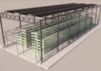 Eco Friendly Outdoor Mushroom Greenhouse With Integrated Photovoltaic Roof System