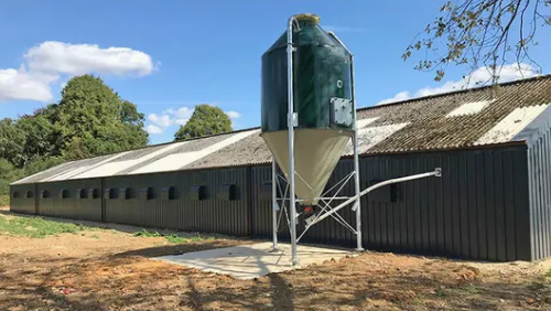 Hot-dip Galvanized Steel Poultry House with 30 Years Warranty and Customizable Dimensions