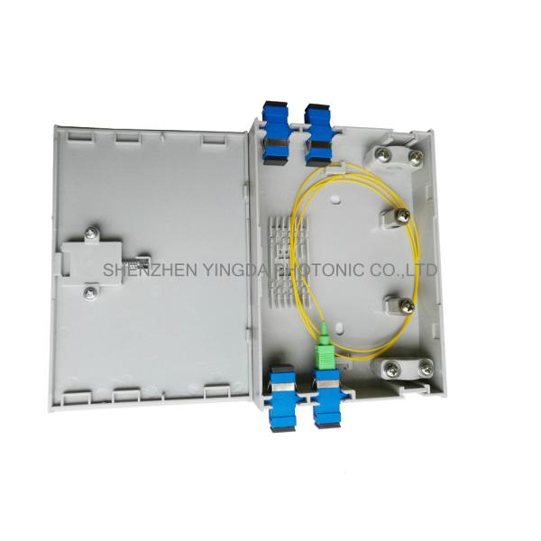 Коробка прекращения оптического волокна держателя ФТТХ стены, крытая пластиковая коробка оптического волокна портов ПК 2 АБС