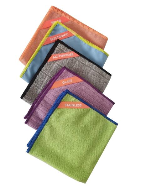 O pano de limpeza de Microfiber ajustou carros espanando da cozinha do banheiro da limpeza do agregado familiar reusáveis