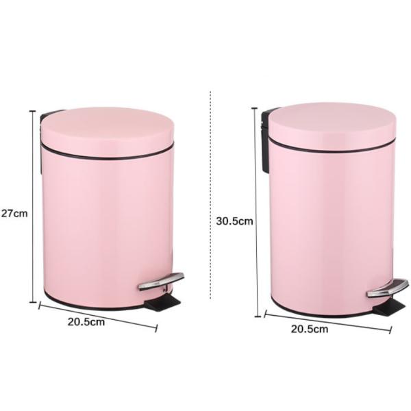 Fresh Blue 12L Pedal Garbage Can Trash Can With Lid And Foot Pedal Plastic Inner Bucket