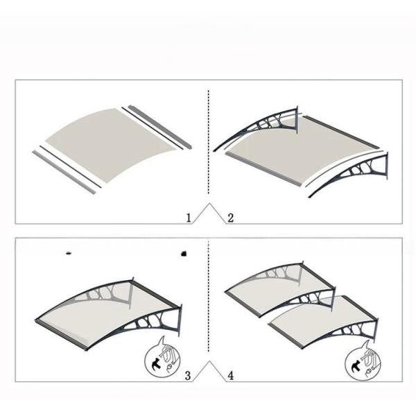 Окно 1-18 мм Полотенце поликарбонат Бронзовый Прозрачный Зеленый Опал И Озерные Цвета