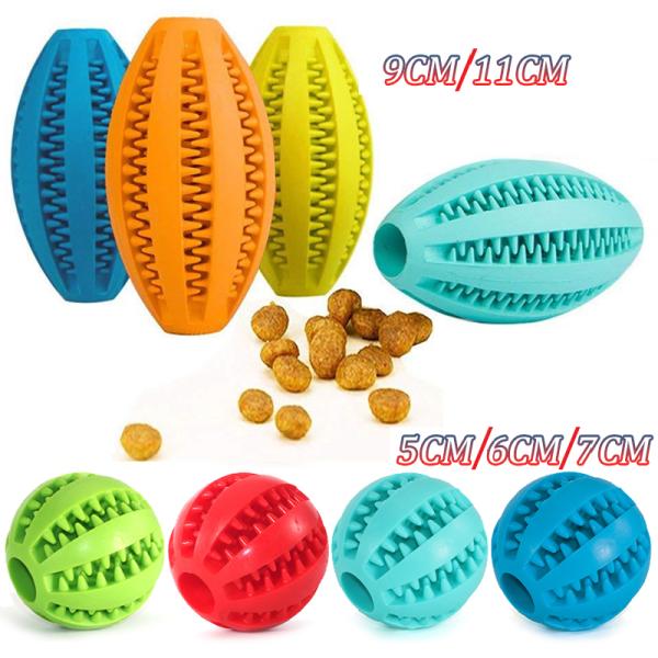 Red Rubber Interactivo Pet Ball juguetes de masticación de mascotas 6cm 7cm Incrempable bola de perro