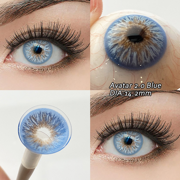 Avatar 2.0 Blue 14.2mm Yearly Disposable Toric Contact Lenses for Astigmatism Correction