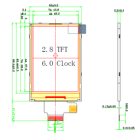2,8 SPI разрешения 240 * 320 экрана касания модуля дюйма TFT Lcd модуль дисплея интерфейса матрицы точек