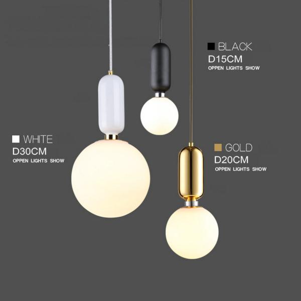 Modern Glass LED Pendant Lights Hanglamp Designer Loft Style Retro Kitchen Lamp