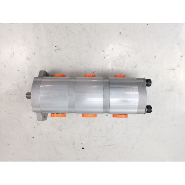 12+12+10 10T R Thread Hydraulic Pump Steel and aluminum alloys  160kPa-250kPa Middle and high pressure external meshing gear pump Hydraulic Pump Heavy Machinery