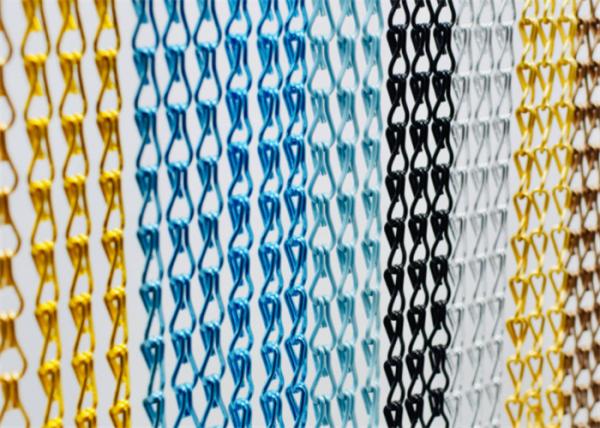 Cortina decorativa 3x3 da mosca do elo de corrente da porta do metal de Mesh Shower SUS304