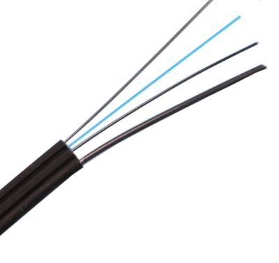 FTTH 1 Core Fiber Optic Cable 5.0mm Double Sheath 4.6mm 6.0 G657A2 Indoor Outdoor Drop Cable Fiber Optic 1km Price