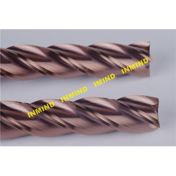 TiAlN Coated CNC End Mill For Milling Machine End Mills , 75 mm - 150 mm Length