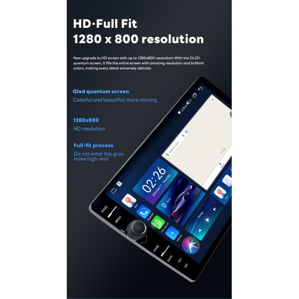 Ford FUSION 2009-2012 Автомобильный DVD 10,1 дюйма HD мультимедийный стерео с GPS/BT/FM радио/Carplay