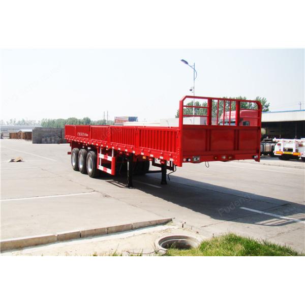 Heavy Duty 60Ton Side Wall Semi Trailer With WABCO Brake System