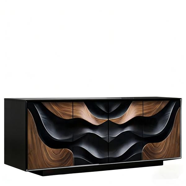 High Quality Wooden Sideboard Table with Large Storage Living Room Kitchen Buffet Cabinet Sideboard with Drawer and Doors