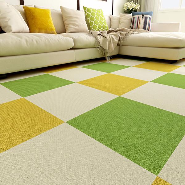 Total Thickness 9.5mm Self Adhesive Carpet Tiles for Center Rug in Children's Room
