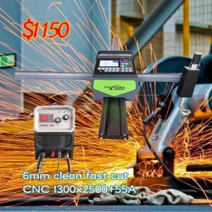 Mini Portable Gantry CNC Plasma Cutting Machine Precise P60 Torch HD Power 55A