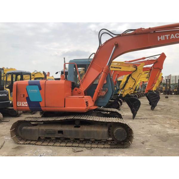 Хорошее состояние 12200 кг Подержанный экскаватор Hitachi ZX120 с емкостью 0.52 м3
