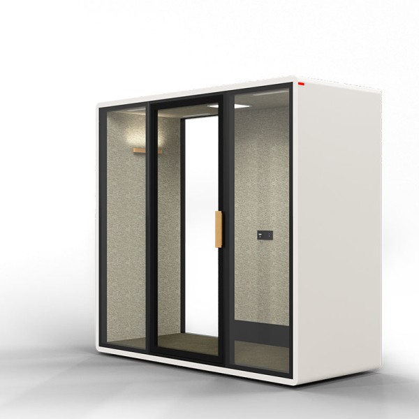 Temporary Privacy Office Vocal Isolation Booth Module For Dynamic Workspaces