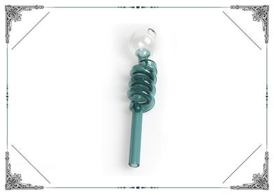 5.5 Inch Smoking Pipe Pyrex Glass Oil Burner Mini Helix Water Bong Ball Balancer