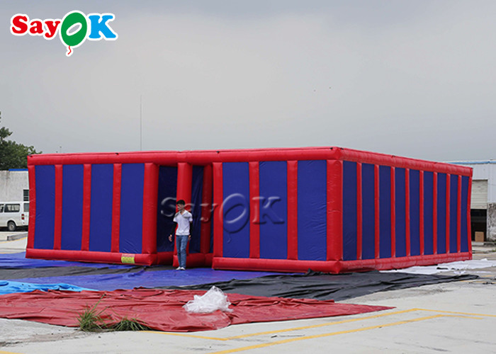 Лабиринт лабиринта масленицы 10x10x3m раздувных командных игр коммерчески на открытом воздухе раздувной