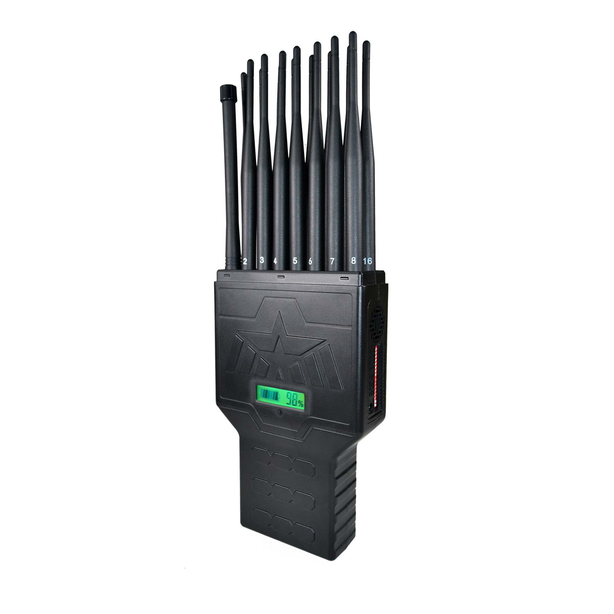 16 блокатор GPS Lojack WiFi 2.4G 5.8g сигнала сотового телефона UMTS 16W антенн
