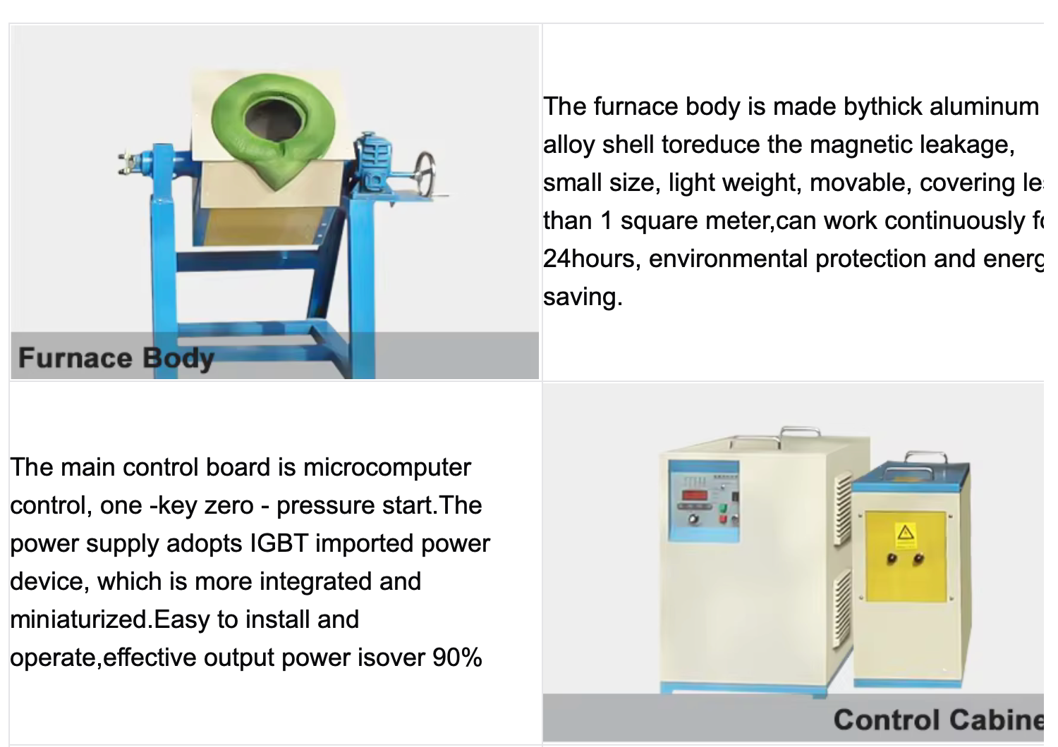 20KG-400KG Medium Frequency Induction Heating Machine For Aluminum Bronze