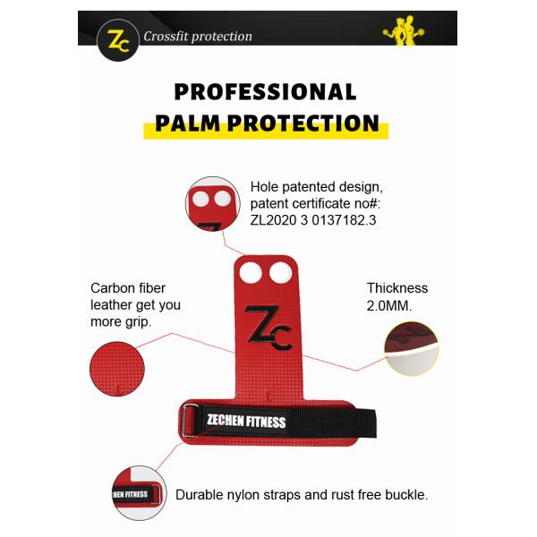 Deadlifts Snatches Crossfit Hand Grips For Weightlifting XL Gymnastics Carbon Fiber Leather Gloves