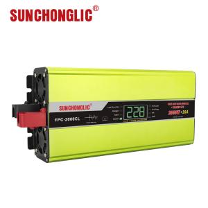 2000W Pure Sine Wave UPS Inverter with Emergency Lighting and Solar Power Charger