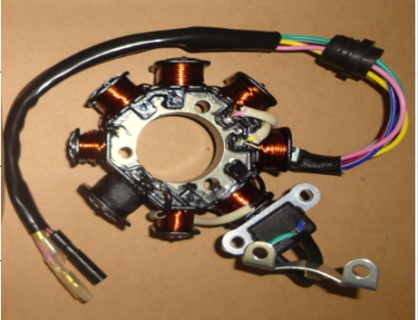 Oem Honda Xl 125 Stator Generator 4 Coils Motorcycle Magneto