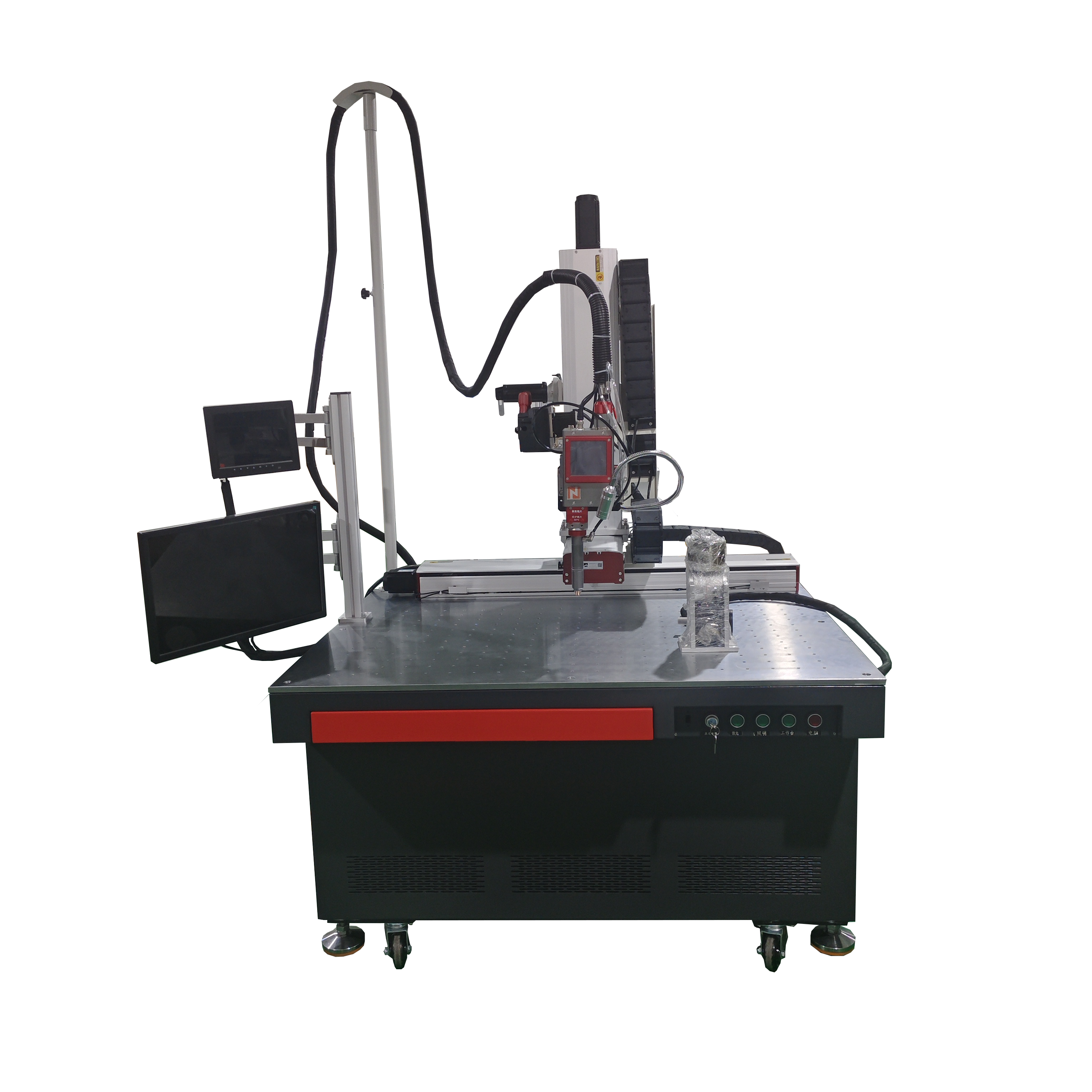 4-AXIS QCW LASER WELDING MACHINE, USED FOR LIQUID-COOLED COLD PLATE WELDING, CONTINUOUS LASER OUTPUT, RELIABLE QUALITY, ONE-YEAR MAINTENANCE SERVICE.
