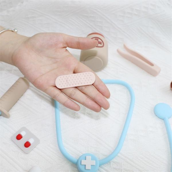 Customized Baby Silicone Toys Function Doctor Role Playing Kids Nurse Role Toy Sets