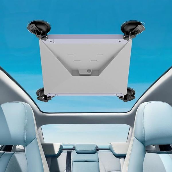 Heavy-Duty Suction Cup Car Mount for Starlink Mini, Secure Vehicle Roof Adapter Kit for Driving