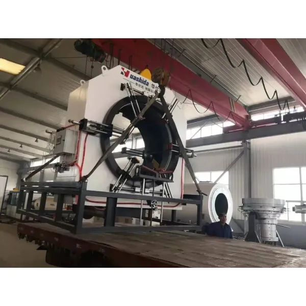 Large Diameter HDPE Jacket Pipe Extrusion Machine with Dust-Free Planetary Cutting and Automatic Operation