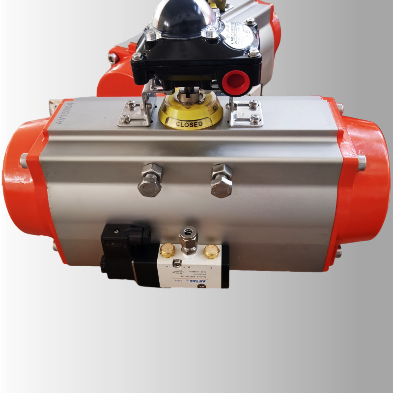 Lightweight Quarter Turn Pneumatic Actuators OEM Control Valve Actuator 90 Degree