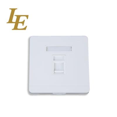 Single Port Rj45 Wall Oem / Odm Network Faceplate Socket