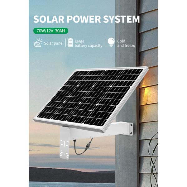 High Efficiency Monocrystalline Solar Panel All Black 70W 30Ah Fixed